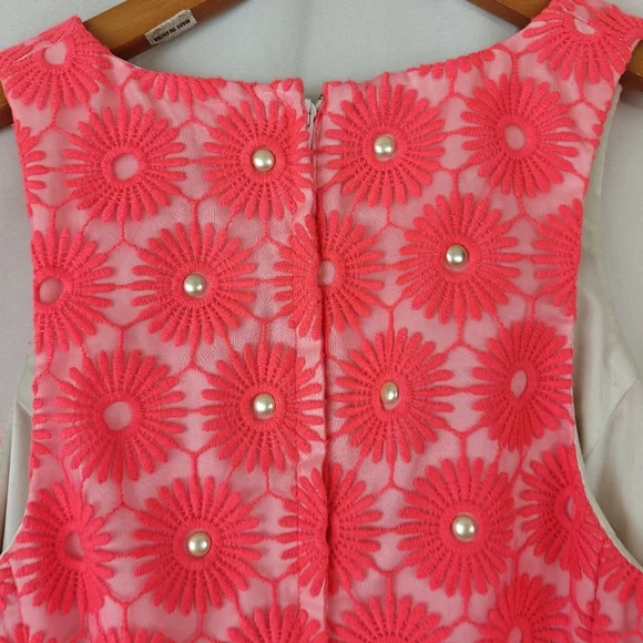 Lilly Pulitzer Pinwheel Pearl Shift Mini Dress in Fiesta Pink Size 0 - Picture 12 of 14